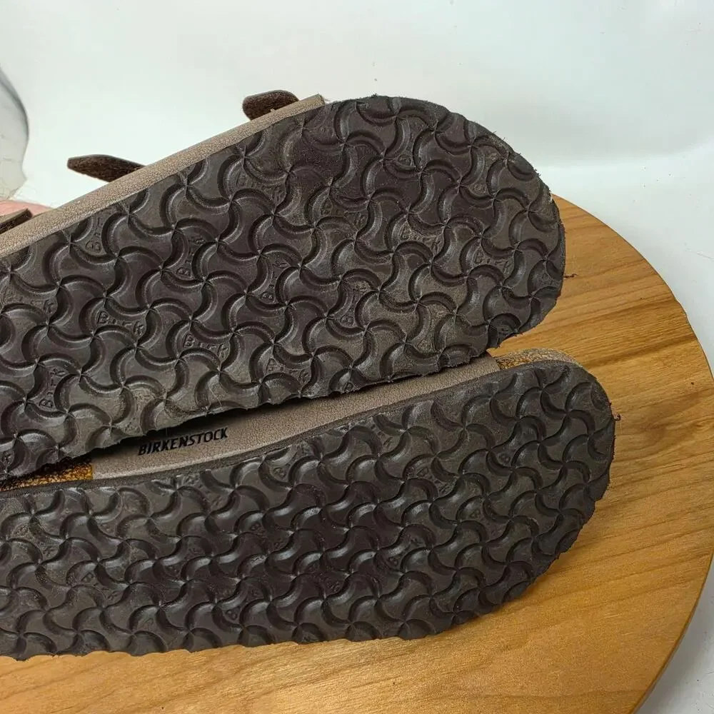 Birkenstock Sandals Youth 3 Brown Strappy Ankle Buckle Adjustable Summer Comfort